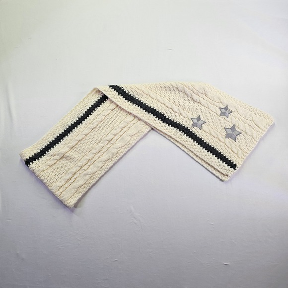Taylor Swift Accessories - Taylor Swift Folklore Cardigan Scarf Cable Knit Silver Stars Official Merch